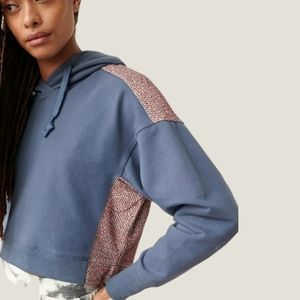 Anthropologie Saturday Sunday Karla Soft Blue Pullover Hoodie Size XL